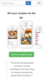 Mobile Screenshot of bigoven.com