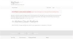 Desktop Screenshot of api.bigoven.com