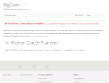 Tablet Screenshot of api.bigoven.com