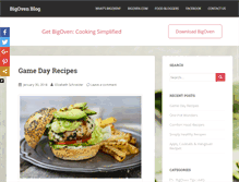 Tablet Screenshot of blog.bigoven.com
